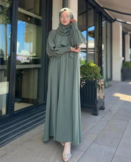 sage Green Full-Length Abaya