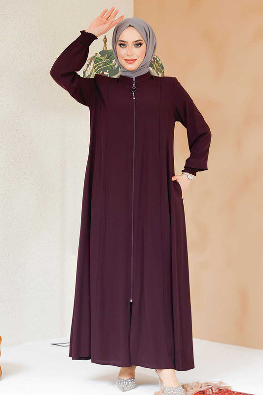 Plum Modest Abaya