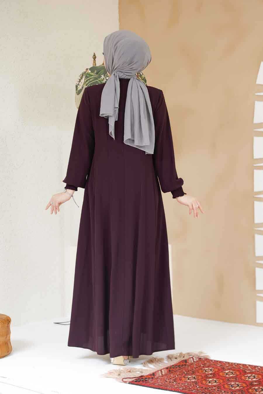 Plum Modest Abaya