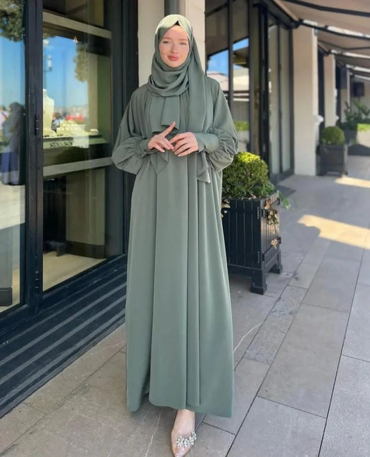 sage Green Full-Length Abaya