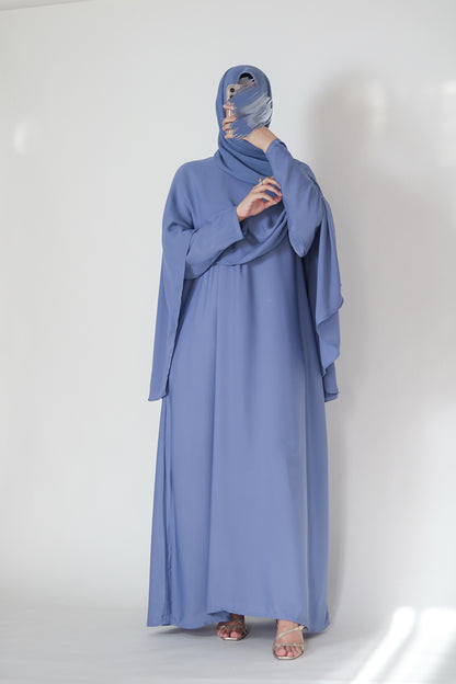 Soft Sky Modest Abaya