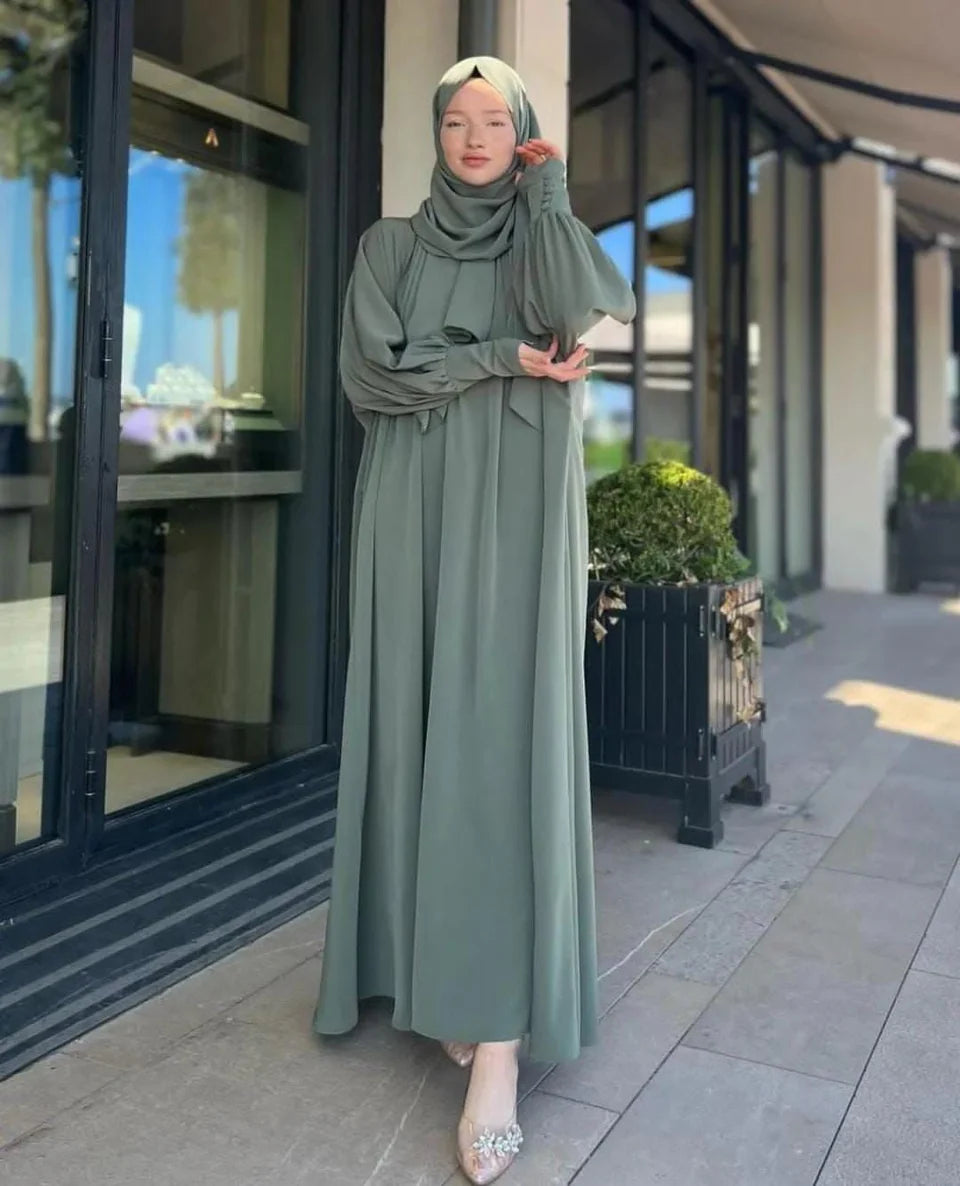 sage Green Full-Length Abaya