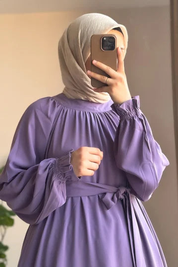 Lavender Mahinur Long Dress