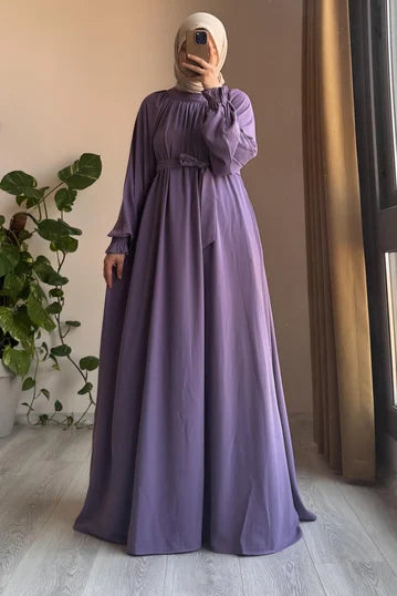 Lavender Mahinur Long Dress