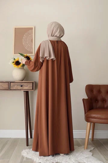 Mahinur Dress in Soft Tan