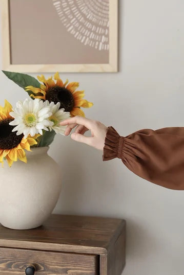 Mahinur Dress in Soft Tan