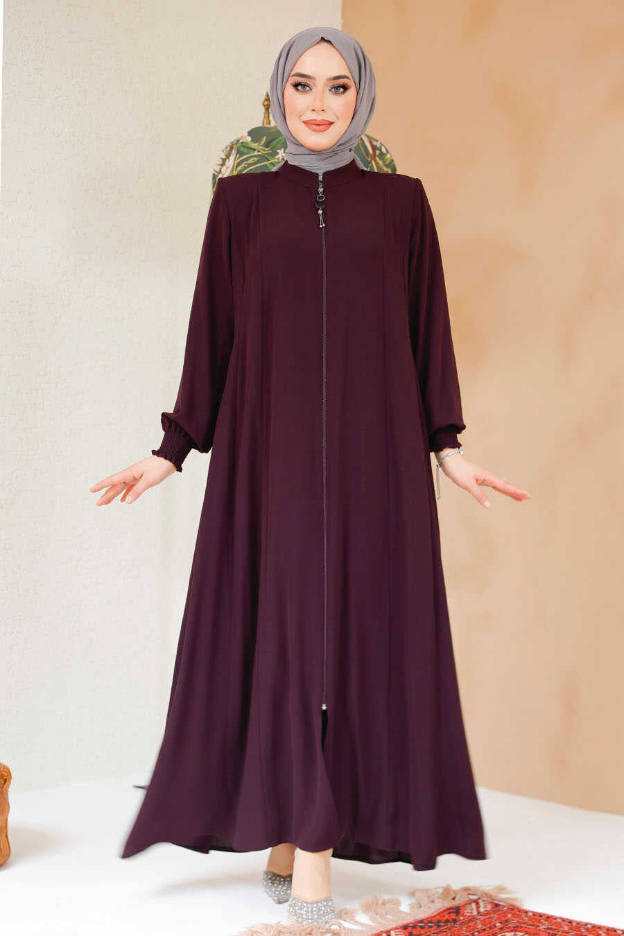 Plum Modest Abaya