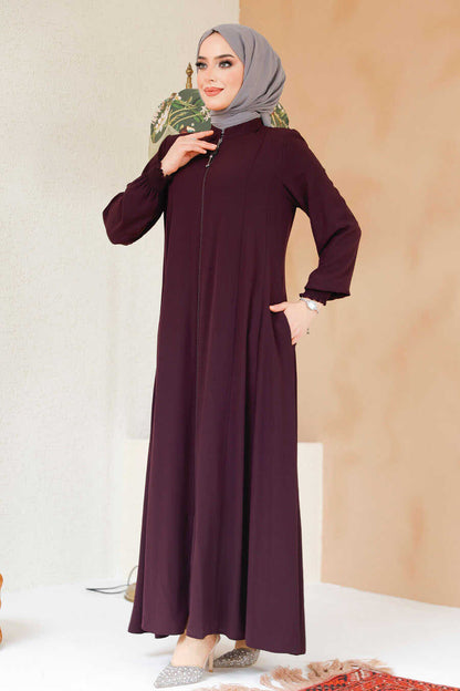 Plum Modest Abaya