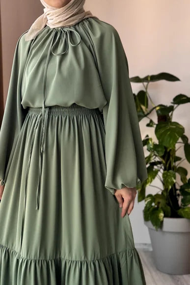 Sima Skirt Suit in Sage Green