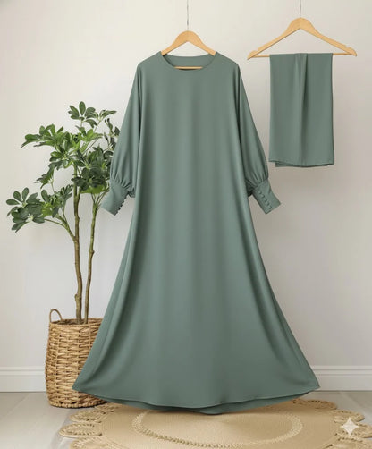 sage Green Full-Length Abaya